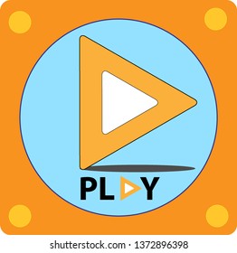vector abstract icon play design illustration