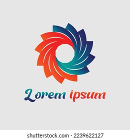 Vector abstract icon. Sign for logo design template