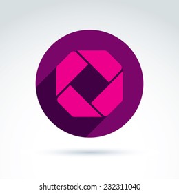 Vector abstract icon, abstract symbol.