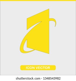 Vector abstract icon, abstract symbol, design element.