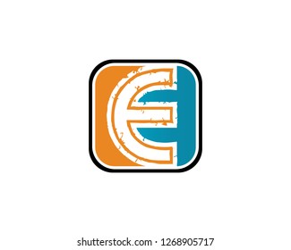 Vector - Abstract icons for letter E logo