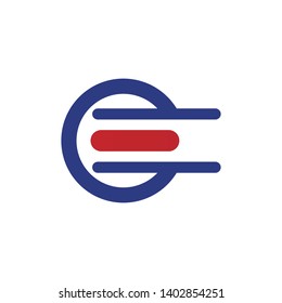 Vector - Abstract icons for letter E logo
