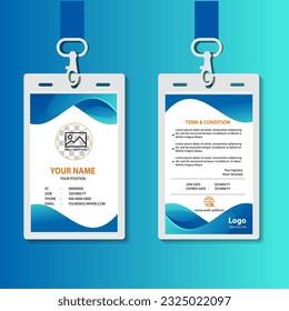 vector abstract id cards template concept