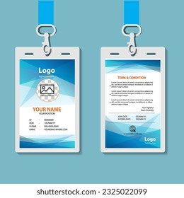 vector abstract id cards template concept