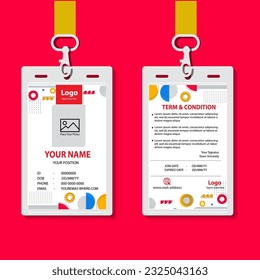 vector abstract id cards template concept