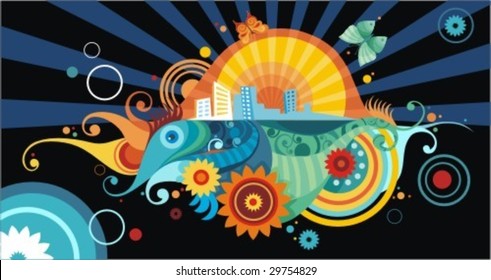 vector abstract illustration