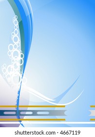 Vector abstract illustration of backgrounds with many shapes