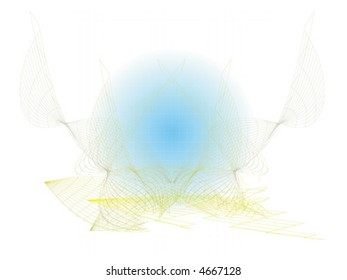 Vector abstract illustration of backgrounds with many shapes