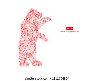 Vector abstract illustration of bear. You can easily change color.