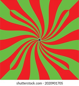 Vector abstract illustration between green and red colors