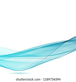 vector abstract illustration. blue bright colorful wave