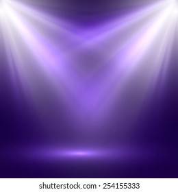 vector abstract illustration of bright stage light rays