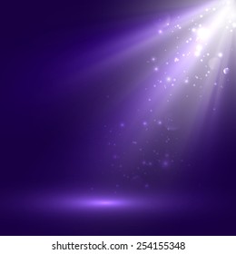 vector abstract illustration of bright stage light rays