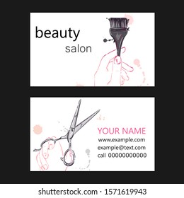 Hairdresser Card Images Stock Photos Vectors Shutterstock