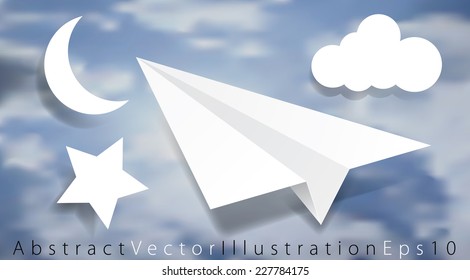 vector abstract illustration for business card, annual report or web site