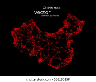 Imagen abstracta del mapa chino.