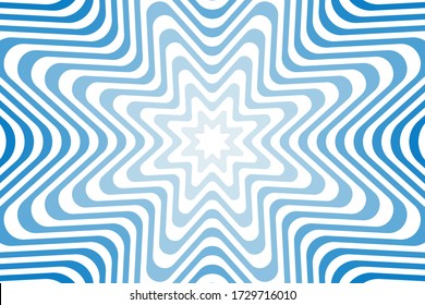 Vector abstract illustration, colored in a gradient. Trendy background in op art style, optical illusion.