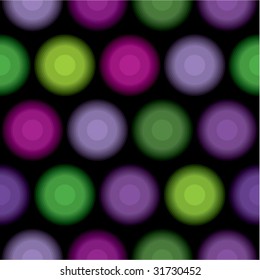 Vector abstract illustration with colored luminous circles