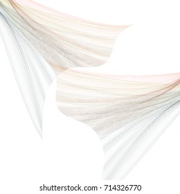 Vector abstract illustration with colorful lines