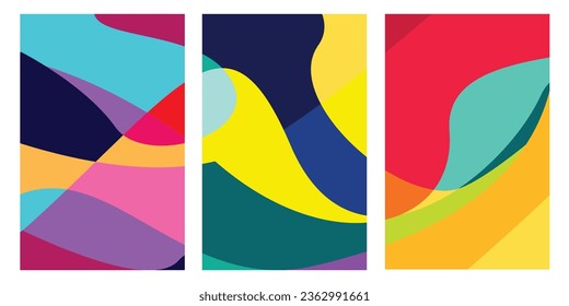 Ilustración de vectores abstracta líquido colorido y fluido, fondo de diseño plano para web, banner, publicidad, promoción, folleto, cubierta, presentación