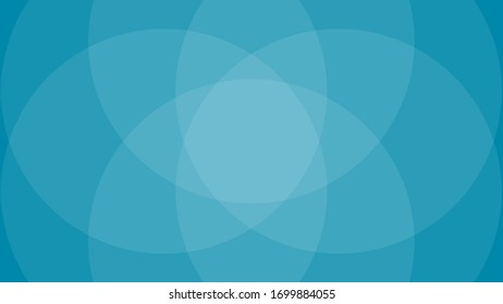 Vector abstract illustration of crossed circles.