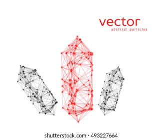 Vector abstract illustration of crystals. EPS 10.