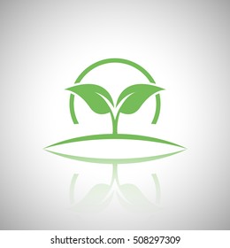Vector abstract illustration - eco lifestyle concept