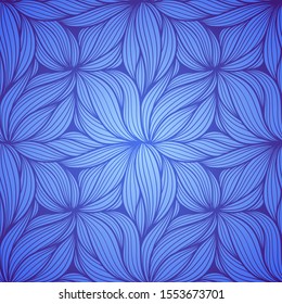 Vector abstract illustration with abstract flower. Seabed illustration. Anemone design.
