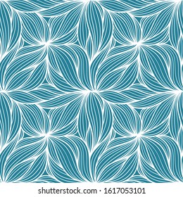 Vector abstract illustration with abstract flowers. Seabed illustration. Abstract design.