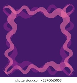 Vector abstract illustration in the form of stripes and rays on a purple background