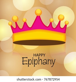 Vector abstract illustration for Happy Epiphany Day with nice and creative design in a background with stylish text for Christian holiday.