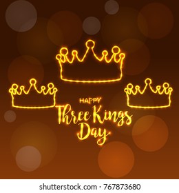 Vector abstract illustration for Happy Epiphany Day with nice and creative design in a background with stylish text for Christian holiday.