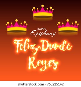Vector abstract illustration for Happy Epiphany Day with nice and creative design in a background with stylish text for Christian holiday.
