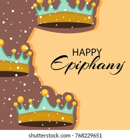 Vector abstract illustration for Happy Epiphany Day with nice and creative design in a background with stylish text for Christian holiday.
