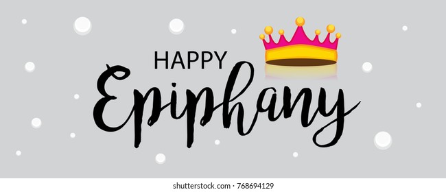 Vector abstract illustration for Happy Epiphany Day with nice and creative design in a background with stylish text for Christian holiday.
