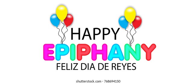 Vector abstract illustration for Happy Epiphany Day with nice and creative design in a background with stylish text for Christian holiday.