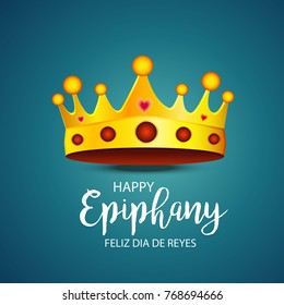 Vector abstract illustration for Happy Epiphany Day with nice and creative design in a background with stylish text for Christian holiday.