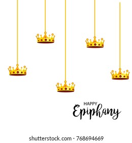 Vector abstract illustration for Happy Epiphany Day with nice and creative design in a background with stylish text for Christian holiday.