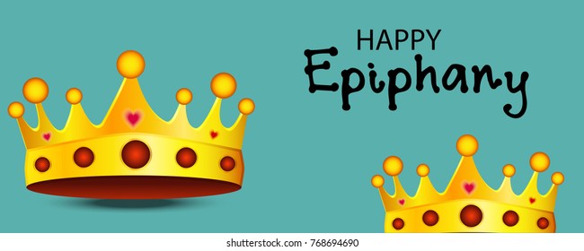 Vector abstract illustration for Happy Epiphany Day with nice and creative design in a background with stylish text for Christian holiday.