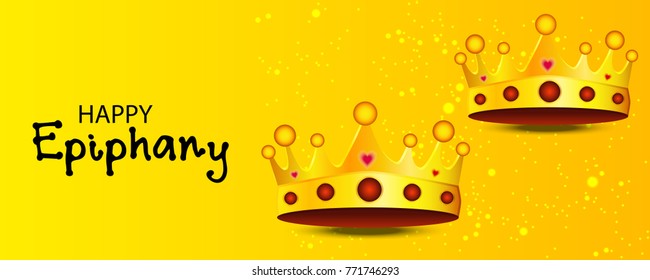 Vector abstract illustration for Happy Epiphany Day with nice and creative design in a background with stylish text for Christian holiday.
