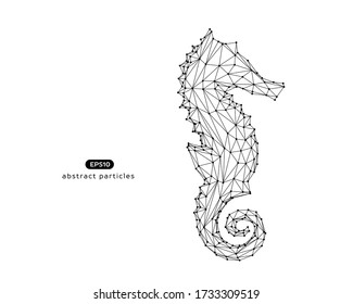 Vector abstract illustration of horsefish. Eps 10. You can easily change color.