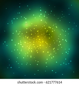 Vector abstract illustration of outer space