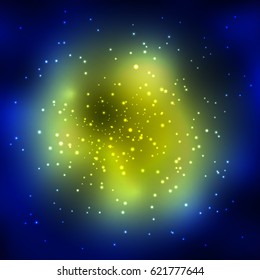 Vector abstract illustration of outer space
