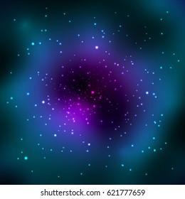 Vector abstract illustration of outer space
