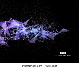 Vector abstract illustration with abstract particles