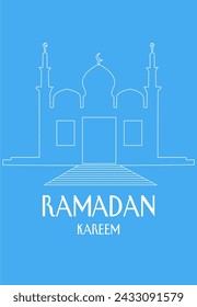 Vector abstract illustration "ramadan kareem"