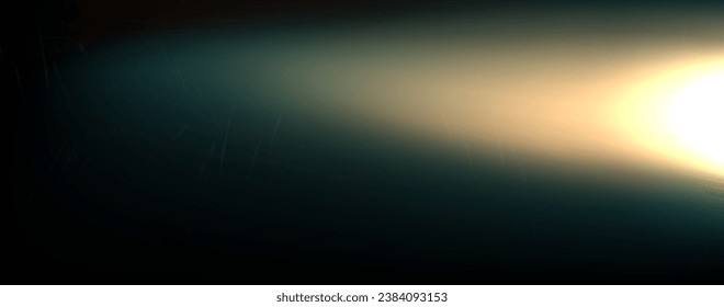 Vector abstract illustration with realistic effects of light leakage, light glare, with the texture of aging of a photo, film. Illustration on a dark background in light colors.