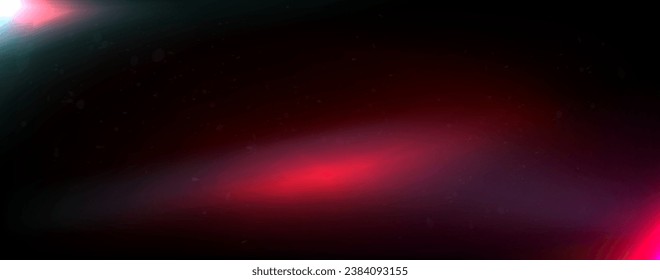 Abstrakte Vektorgrafik mit realistischen Effekten von Lichtleck, Lichtbrille, mit der Textur der Alterung eines Fotos, Film. Illustration auf dunklem Hintergrund in orangefarbenen, violetten Farben.