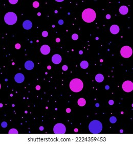 Vector abstract illustration seamless pattern for packages presents wrapping paper decorative wallpapers icons geometric  colofrul pink purple circles