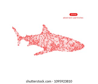 Vector abstract illustration of shark. Eps 10. You can easily change color.